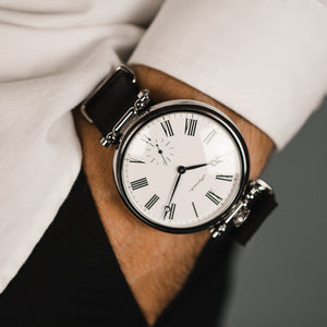 Very rare men's soviet vintage men's wrist watch Molnija with leather nato strap