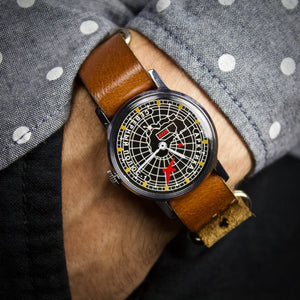 Ultra rare vintage soviet men's mechanical wrist watch Antarctica with leather nato strap