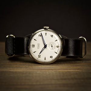 Very rare soviet vintage men's watch Start with leather nato strap