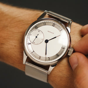 Men's rare vintage soviet wrist watch Molnija with leather nato strap