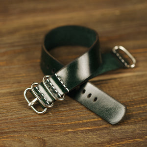 Leather Strap 18 mm, leather strap, watches strap, vintage style strap, leather strap, watch band, Green strap