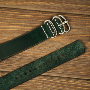 Leather Strap 18 mm, leather strap, watches strap, vintage style strap, leather strap, watch band, Green strap