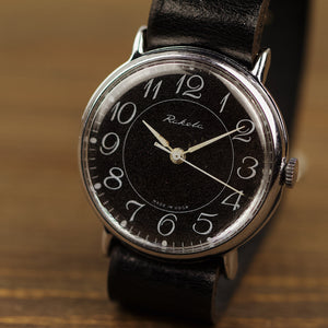 Rare soviet vintage men's watch Wostok with leather nato strap