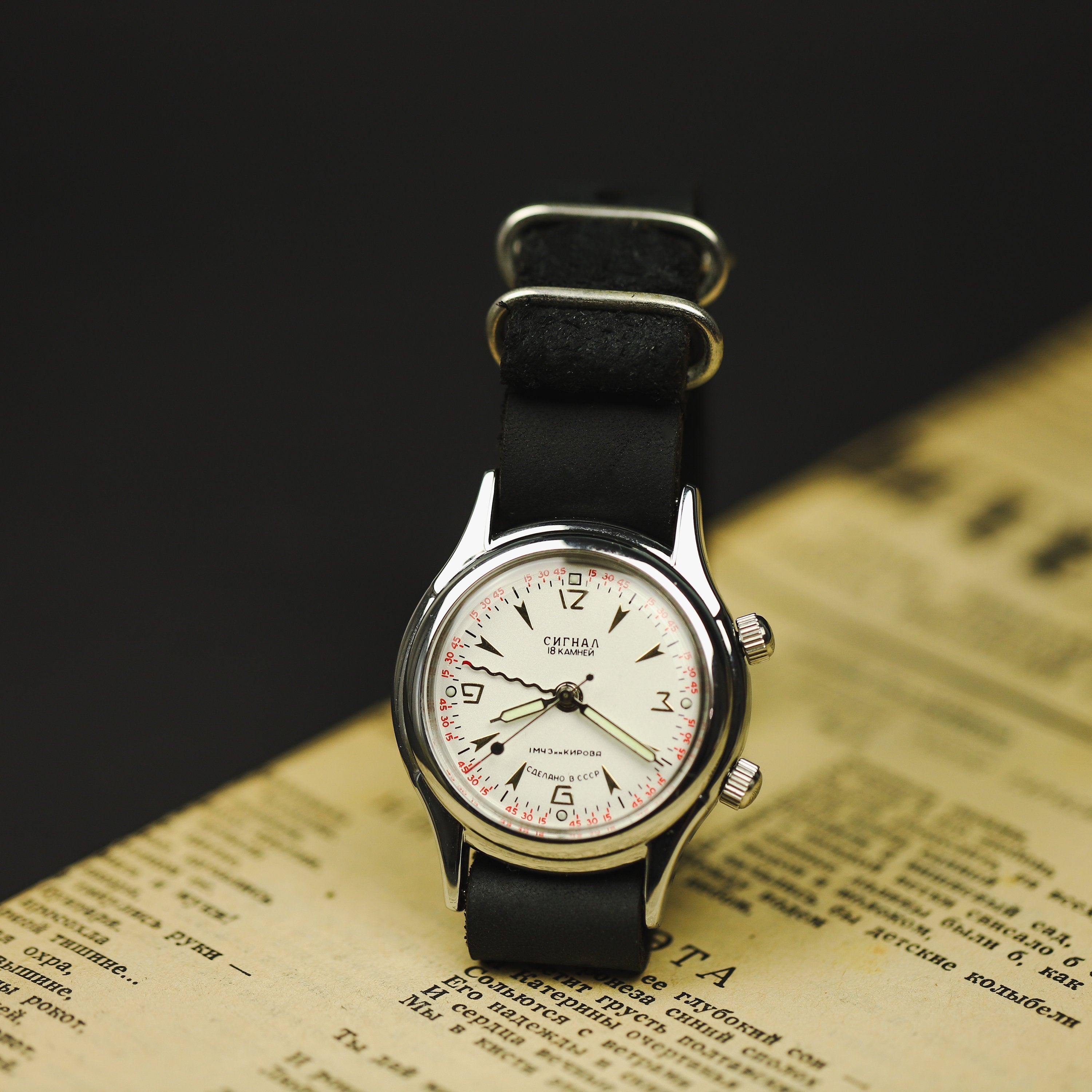 Soviet vintage watch POLJOT 1960s. very rare mechanical watch