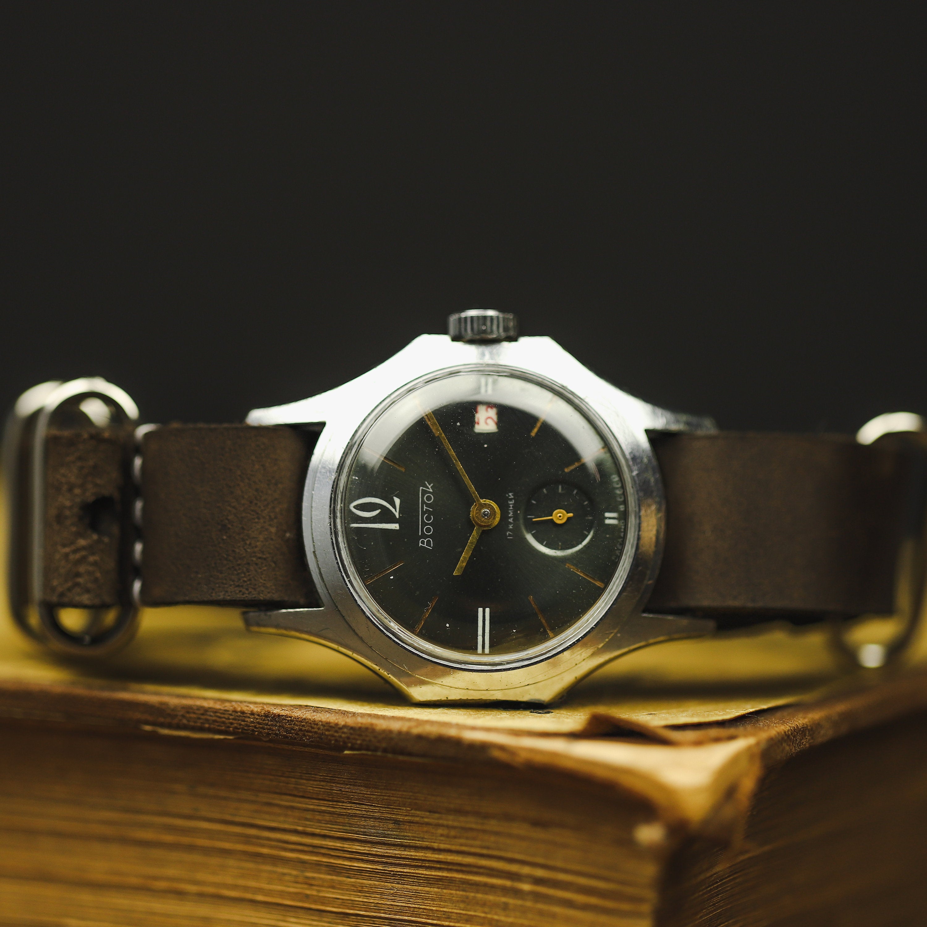 Collectible soviet mechanical watch VOSTOK 1950 release. Vintage watch, watches for men, wedding gift, USSR watch, mens watch