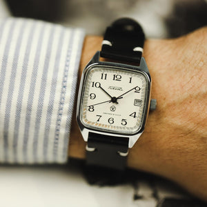 Ultra rare vintage soviet wrist watch Raketa for men with leather nato strap