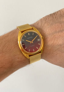 Soviet rare vintage wrist watch for men Vostok with leather nato strap